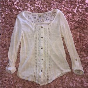 Daytrip cardigan with lace detail